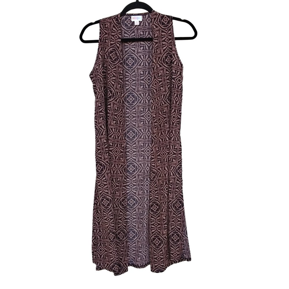 LulaRoe Joy Sleeveless Duster Vest With Side Slits